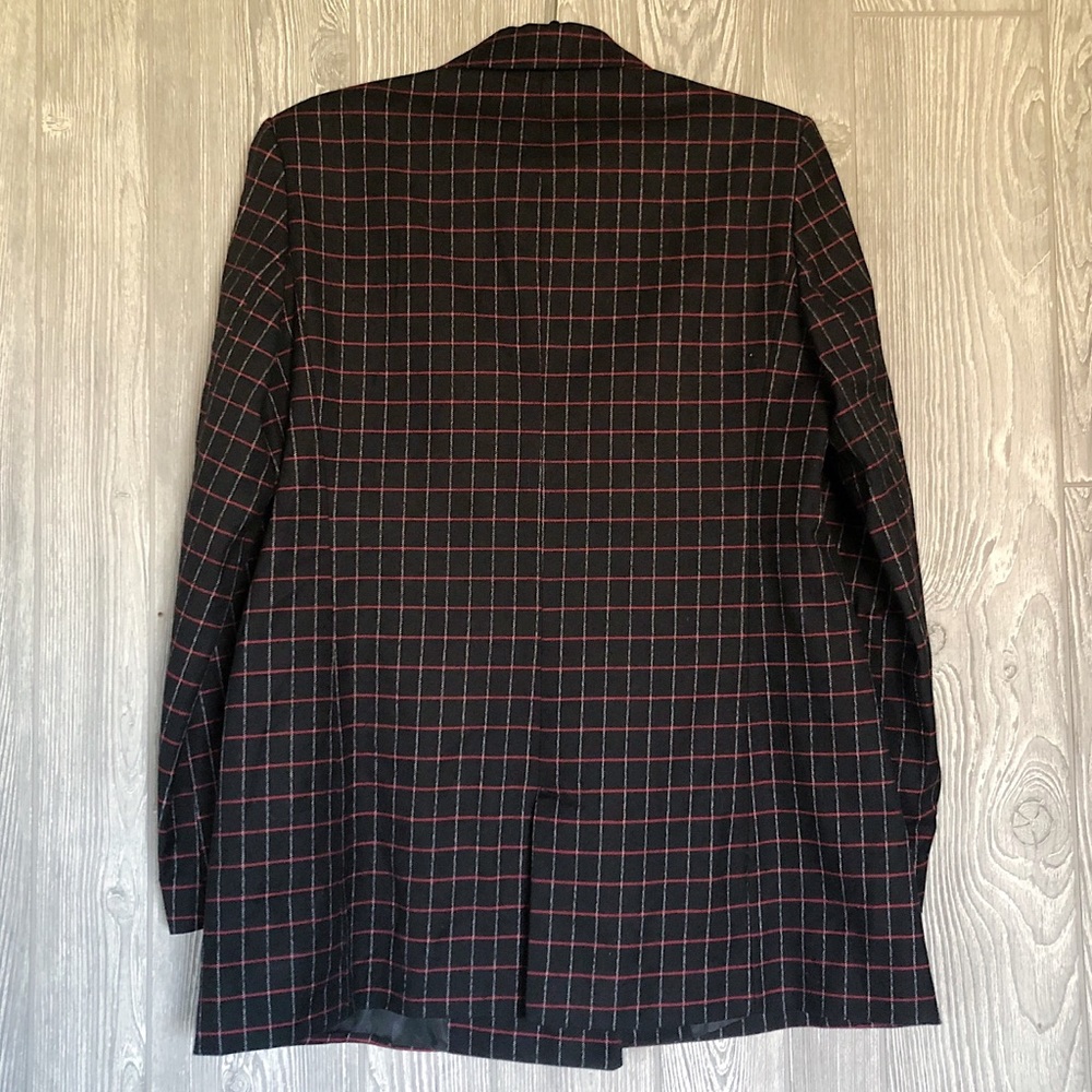 ZARA Plaid Double Breasted Oversized Blazer Jacket - Picture 8 of 8